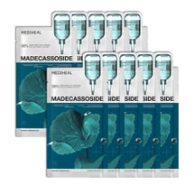 韩国 MEDIHEAL 美迪惠尔 韩国美迪惠尔 98%纯积雪草净透修护面膜10片/盒 淡痕祛印 舒缓泛红修护 强化肌肤屏障 补水保湿 纯素 敏感肌可用【3.0升级】