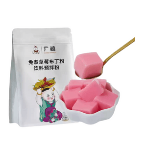 Guangxi Premium Free Cooking Strawberry Pudding Powder 500g * 1 Bag For Home Use