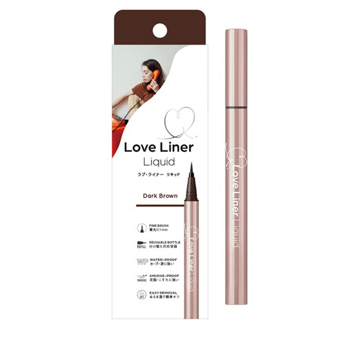 Liquid Eyeliner R5 Dark Brown 0.018oz Waterproof Smudge-proof Fine Tip