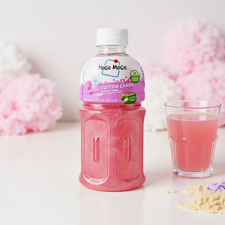MOGU MOGU Cotton Candy Flavored Drink With Nata De fl
