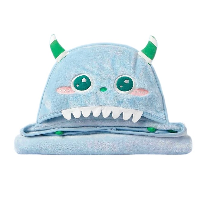 Special Nap Blanket For Primary And Secondary School Students, Children's Blanket, Classroom Nap Shawl, Cloak, Thickened Autumn And Winter Cloak, Blanket, Light Blue, 1 piece