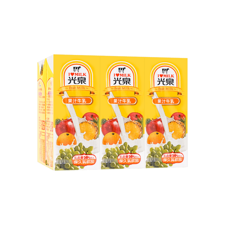 KUANG QUAN フルーツミルク6箱入1200ml - Yami