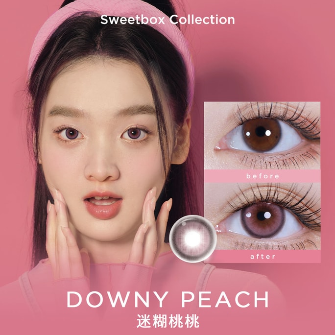 Sweetbox Collection Downy Peach 6 Months Contact Lenses 1 Piece