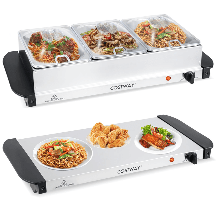 【美国直邮】 科市威 120V 60Hz 电助餐保温炉 三个可拆卸餐盘食物保温机 5
