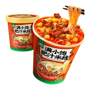 【中国直邮】 满小饱 速食肥汁米线112.6g*1桶
