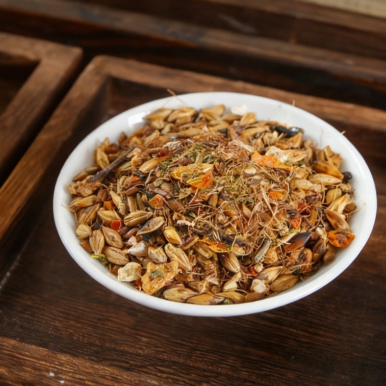 【Expédition directe du Canada】 Sifan Da Qing Qian Liu Ku Ding San Jiang Tea 100g (5g × 20 sachets) Pour ceux qui consomment des repas riches en graisses, des aliments sucrés et qui ont des repas fréquents. À infuser après les repas, thé rafraîchissant et doux, thé en sachet pour le soin quotidien des personnes âgées à la maison. 4