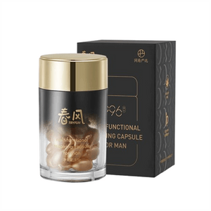 [중국 직배송] 춘풍 남성 골든 케어 플레저 캡슐 젤, 민감한 부위 케어 에센셜 오일, 28캡슐/박스