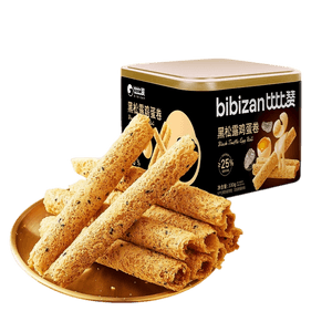 Black Truffle Egg Roll 330g 1 Can Rich Truffle Aroma Crispy Flaky Family Snack