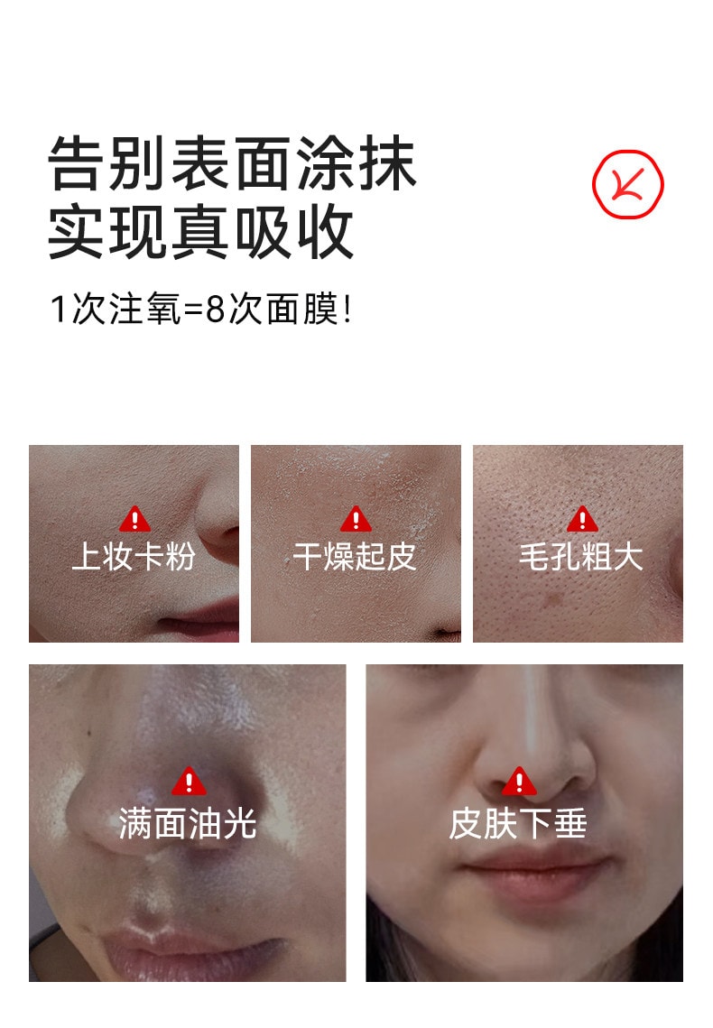 【中國直郵】 歐泉琳 高壓注氧儀奈米噴霧補水儀美容儀器精華導入儀蒸臉部家用水光儀器 粉紅色 1份