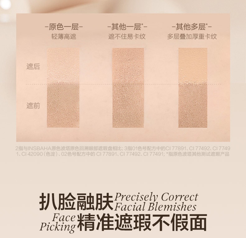 原色波塔 【超級爆款】面部多效遮瑕盤 遮瑕膏色斑痘印黑眼圈淚溝提亮三文魚 #01勻淨歸真【一枝南南同款】新手友好 一盤解決全臉瑕疵 滋潤服帖不卡粉
