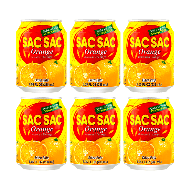 【Value Pack】Sac Sac Orange Juice 238ml*6