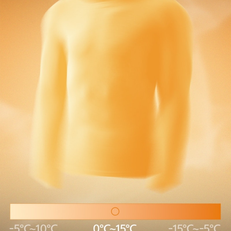 【中国直邮】 草本初色 保暖内衣套装加绒加厚打底衫秋冬男款 XL  一套装  咖色