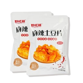 黔忆丝 麻辣土豆片贵州特产零食休闲香脆即食小吃 【50g*3包】