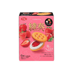Yamazaki Strawberry Milk Flavor Cookies (6 pieces)