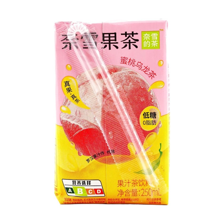 奈雪的茶 蜜桃乌龙茶 果汁茶饮料  250ml【低糖0脂低卡】 6