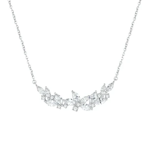 Wisteria Flower Necklace: Sterling Silver Women's Light Luxury, Niche, High-End Collarbone Chain—Birthday Gift For Girlfriend Wisteria Flower Necklace: 1 piece