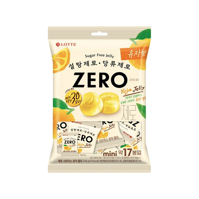 LOTTE ZERO Citrus Yuzu Jelly, 8.4 oz (238g) (14g*17packs) - Yami.com