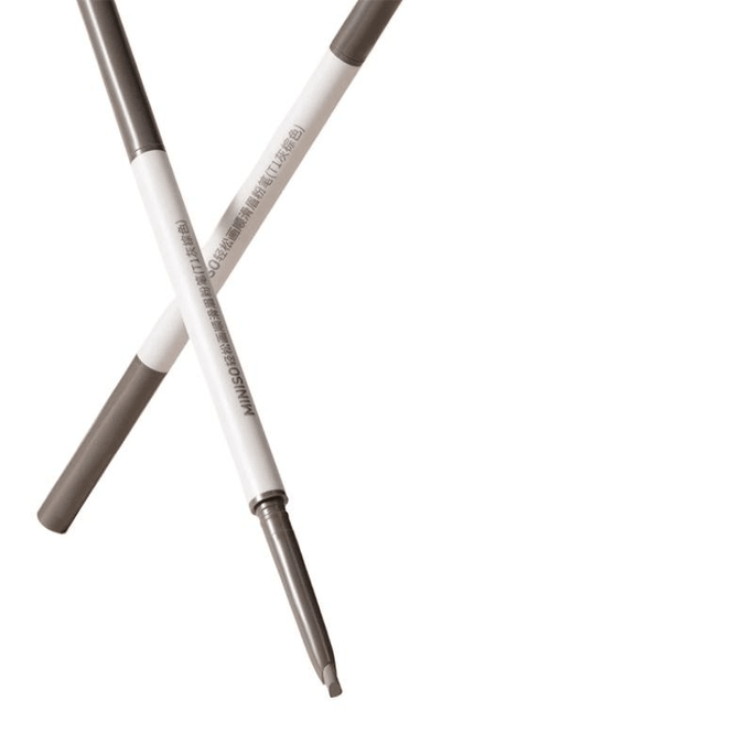 Eyebrow Pencil, Natural Waterproof, Grayish-brown, 2-piece Set