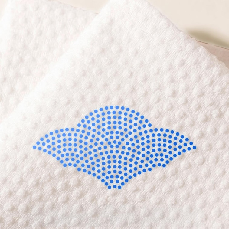 Facial Cotton Cleansing Towel, Big Size, 8.86 inch × 9.84 inch, 50 sheets - Dry/Wet Dual Use | Hypoallergenic & Fluoresc 5