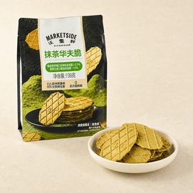 Matcha Waffle Crisp 6.98 oz【0 Trans Fat】