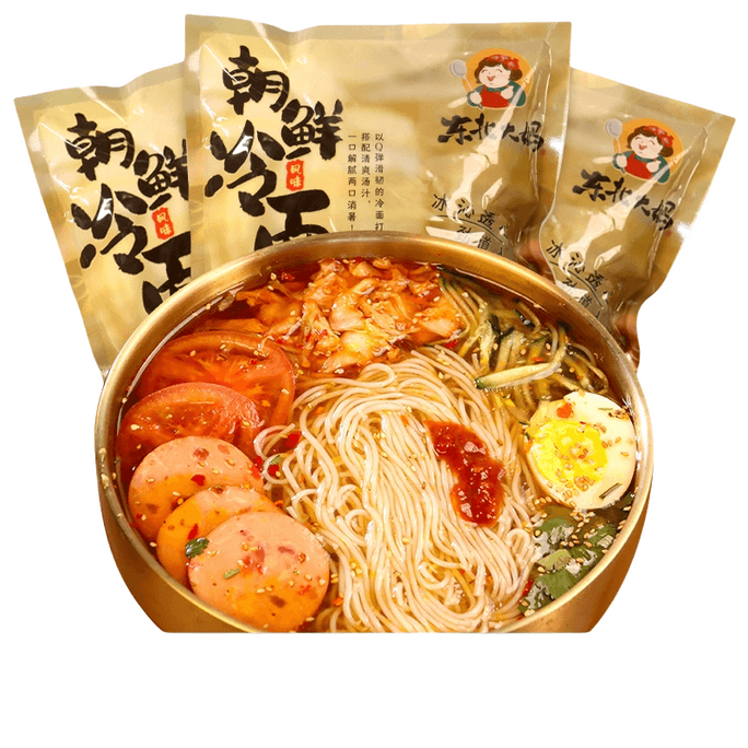 [중국 직송] 동북아줌마 동북한국 정통 한국맛 연변밀냉면 350g*1봉지