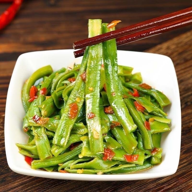 Crispy and tender tribute vegetables, pure tribute vegetables, crunchy tribute vegetables, 16g*6 packs, very crispy, Hunan specialty [mixed flavours] 3