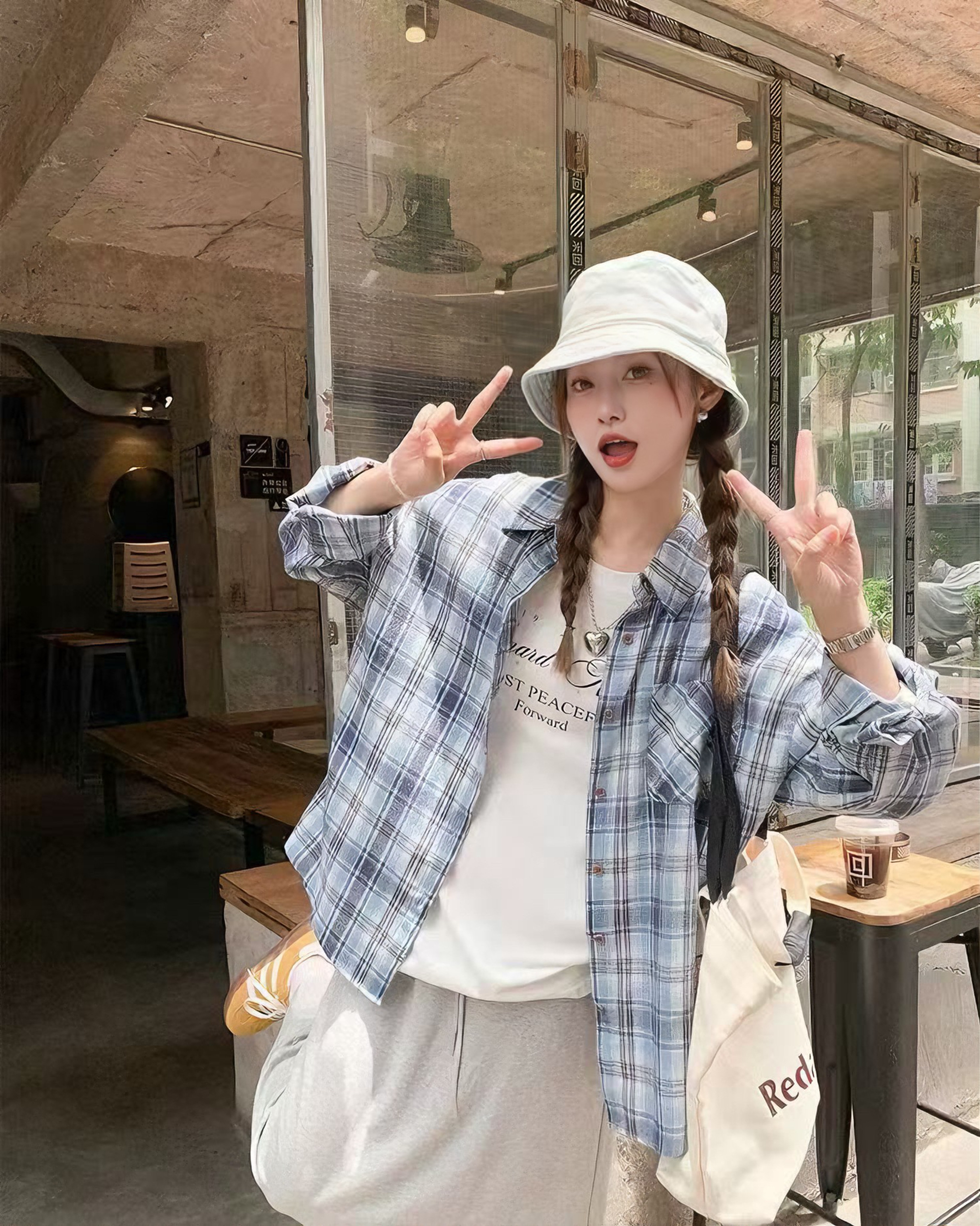 【加拿大直邮】 加拿大 SCENARIO 26春夏新款 微风叠影三件套  蓝色 S-M码 蓝色 M