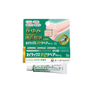 [일본 직배송] 다이이치산쿄(Daiichi-Sankyo) 피부염 및 습진 크림 5g (습진, 발진, 피부염, 땀띠, 벌레 물림, 가려움증에 사용)