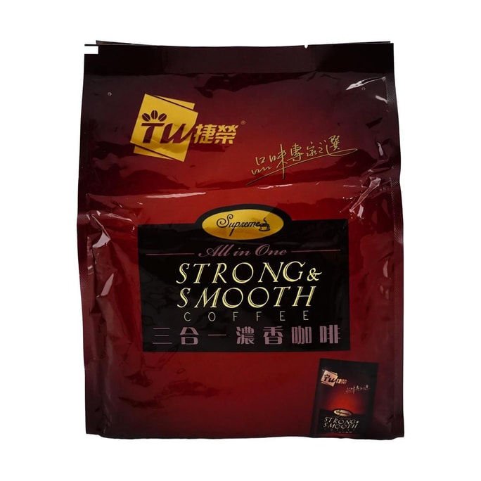 スリーインワン 濃厚でなめらかなインスタントコーヒー 15パック 19.05オンス