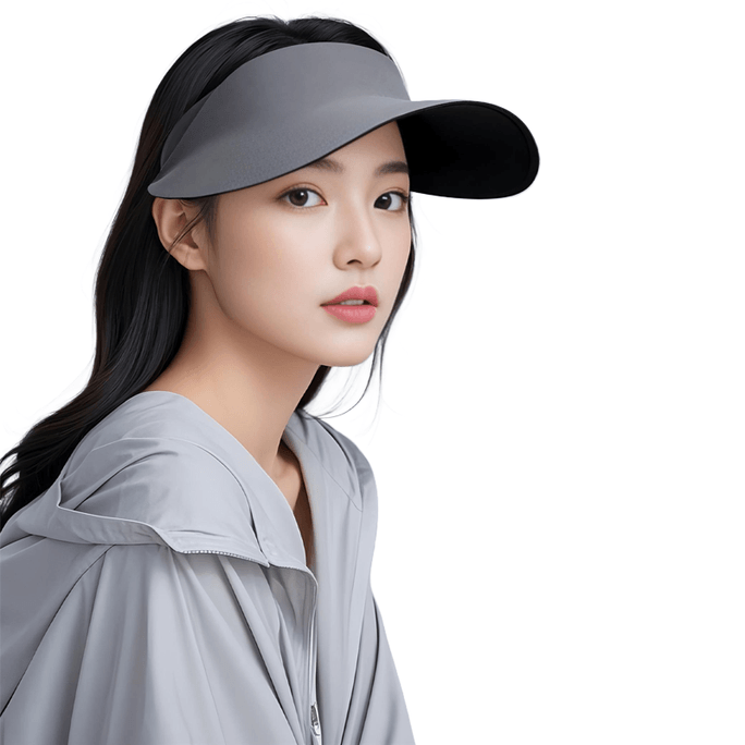 Summer Sunproof Hollow Hat Dark Sky Gray/Top