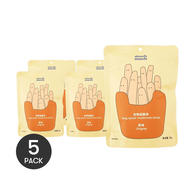 King Oyster Mushroom Crispy Strips—Original Flavor *5【5 Packs】