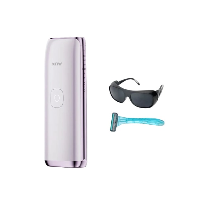 [홍콩 직배송] AUX HCT-1127B 아이스 쿨 제모기 [사파이어 이중 냉동점] 통증 없는 제모, 가정용 및 전신 제모에 적합, 고급스러운 연보라색 디자인