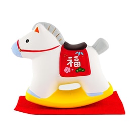Brocade Lucky Rocking Horse Ornament New Year Fortune Decor Gift 1 Piece