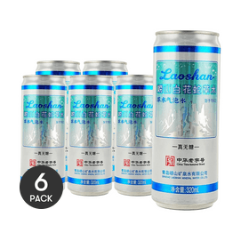 青島嶗山 白花蛇草水 無糖弱鹼性草本氣泡水 320ml *6【6份超值裝】【0糖0卡0脂】【青島特產】