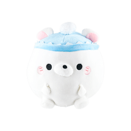 日本HONEYMARU 滚动假日北极熊毛绒 8"
