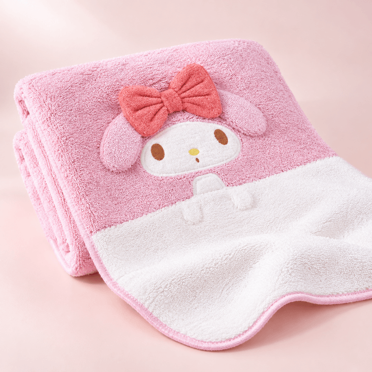 SKATER Sanrio My Melody Microfiber Hair Drying Towel, Ultra