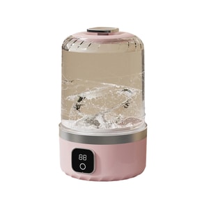 Wireless laundry cup, unplugged portable underwear and underpants washing machine, no installation required, smart sock washing machine, small mini washing machine, one set of Pink