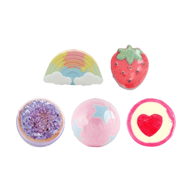 澡堂实验室BATHLAB 泡澡沐浴球套装 泡泡浴超多精油浴缸用 5个 #玫瑰浴芭+奶里奶气+多巴胺彩虹+阿拉伯之夜+绚烂莓莓【年末超值装】 4