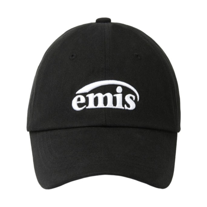 [한국 직배송] EMIS 한국 신규 로고 야구 모자 #블랙 100% 면 남녀공용 스타일, 활용도 높고 얼굴형 슬림해 보이는 효과, 한국 니치 트렌디 브랜드 [자오루시 스타일]