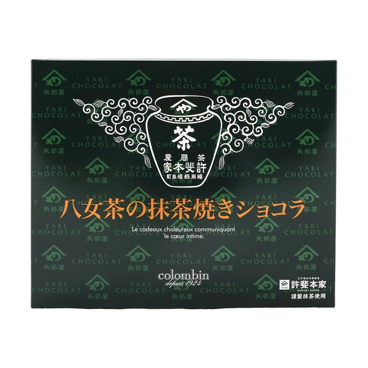 COLOMBIN Yamecha Matcha-yaki Chocolat 12 pieces - Yami.com