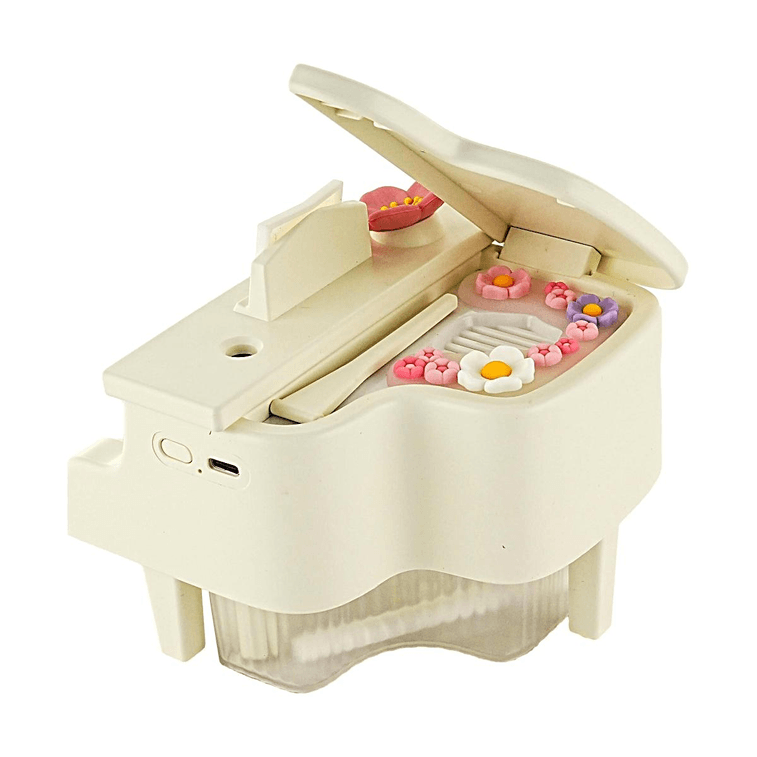 Piano Humidifier USB Powered White Cute Design 13.1×12.8×11.8CM 4