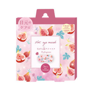 【日本直邮】 日本 HONYARADOH 虹雅堂恒温眼罩 Fig 3P无花果香 3片装