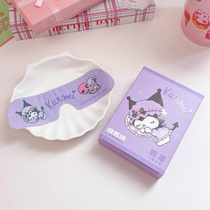 Cooling Eye Mask Relieves Eye Fatigue Cartoon Eye Patch 6 Pc - Kuromi 1 box