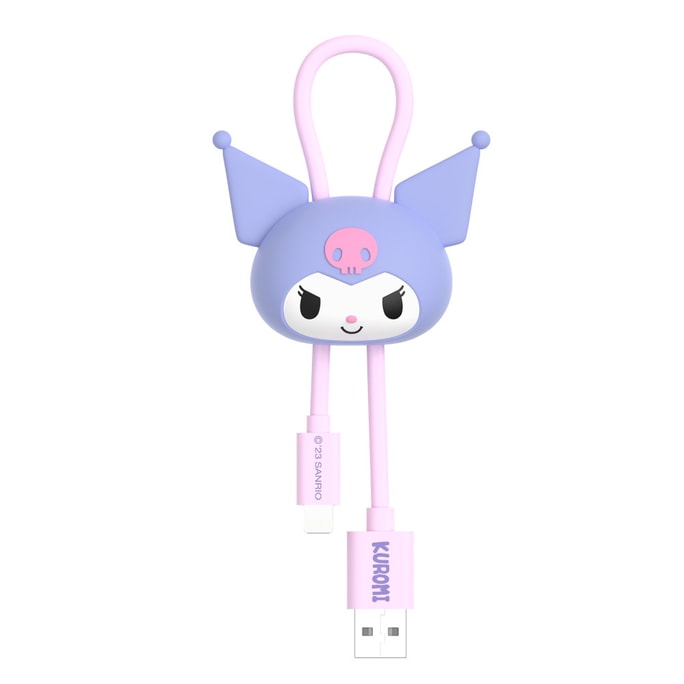 Three-dimensional data cable yugui dog cartoon charger cell phone charging Kuromi [Apple Edition