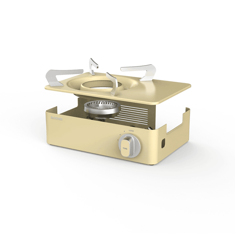 TWINKLE 미니 캠핑 스토브 버너 (휴대 케이스 포함), 레몬색 [8온스 부탄 연료 용기용] 10