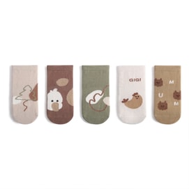 Baby Floor Socks Anti-Slip Dispensing Five Pairs Of Socks Set M 1 Set