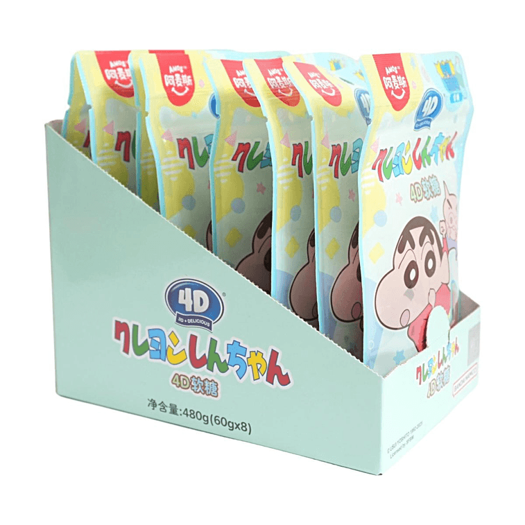 Bonbon Gummy 4D Crayon Shin-chan Saveur Soda Citron Forme 3D Chewy Candy 5