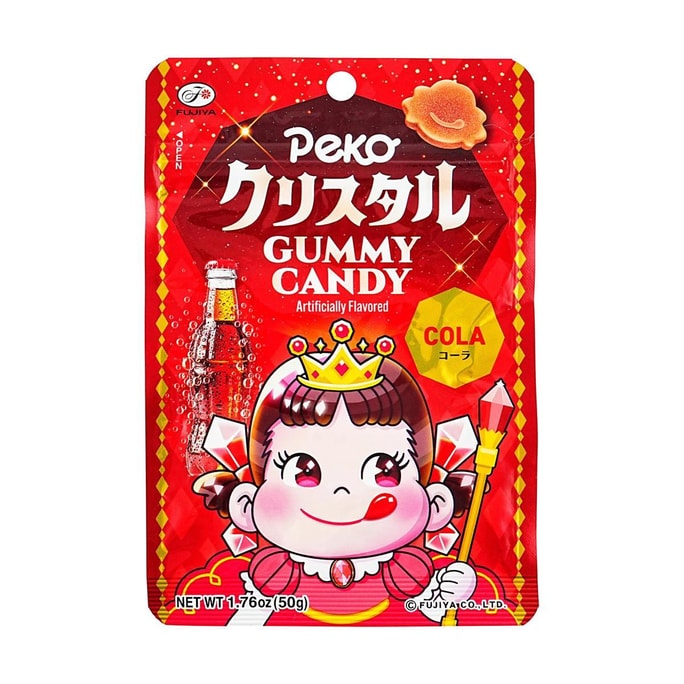 Peko Chan Jelly Gummy Candy,Crystal Cola Soda Flavor ,1.76 oz