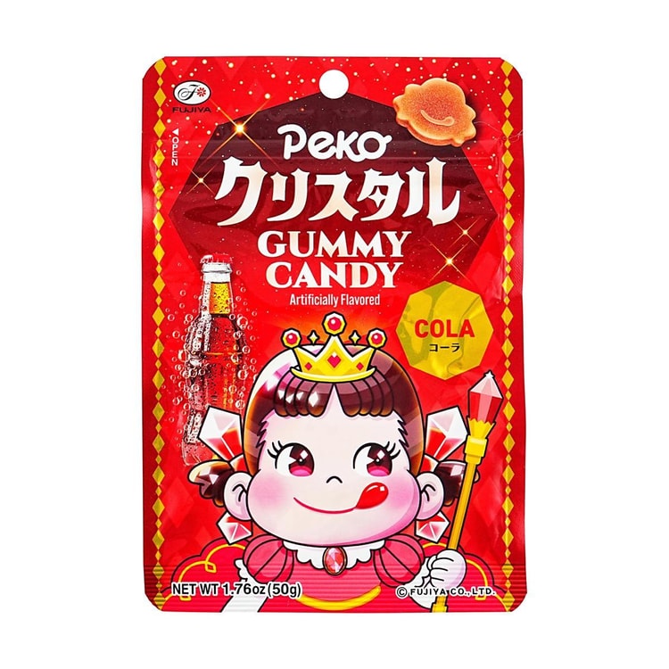 不二家 ペコちゃんゼリーグミキャンディ、クリスタルコーラソーダ味
