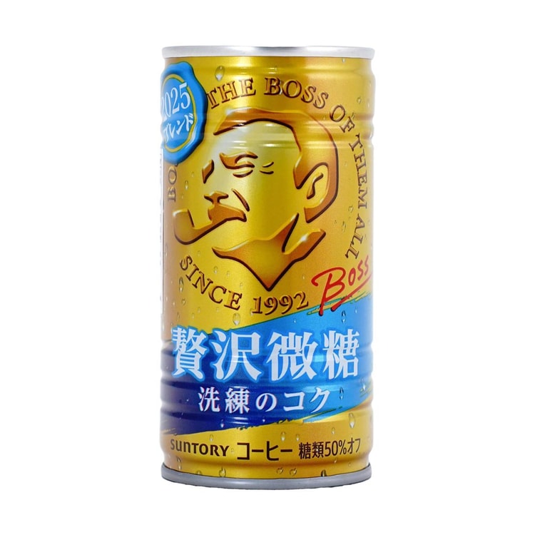 SUNTORY CRAFT BOSS Premium Coffee 6.52 oz【50% Reduced Sugar